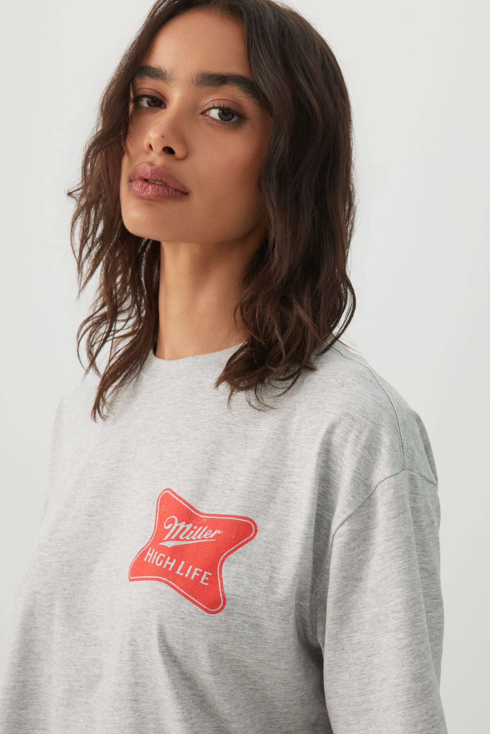 Miller High Life Licensed Oversized Graphic T-Shirt