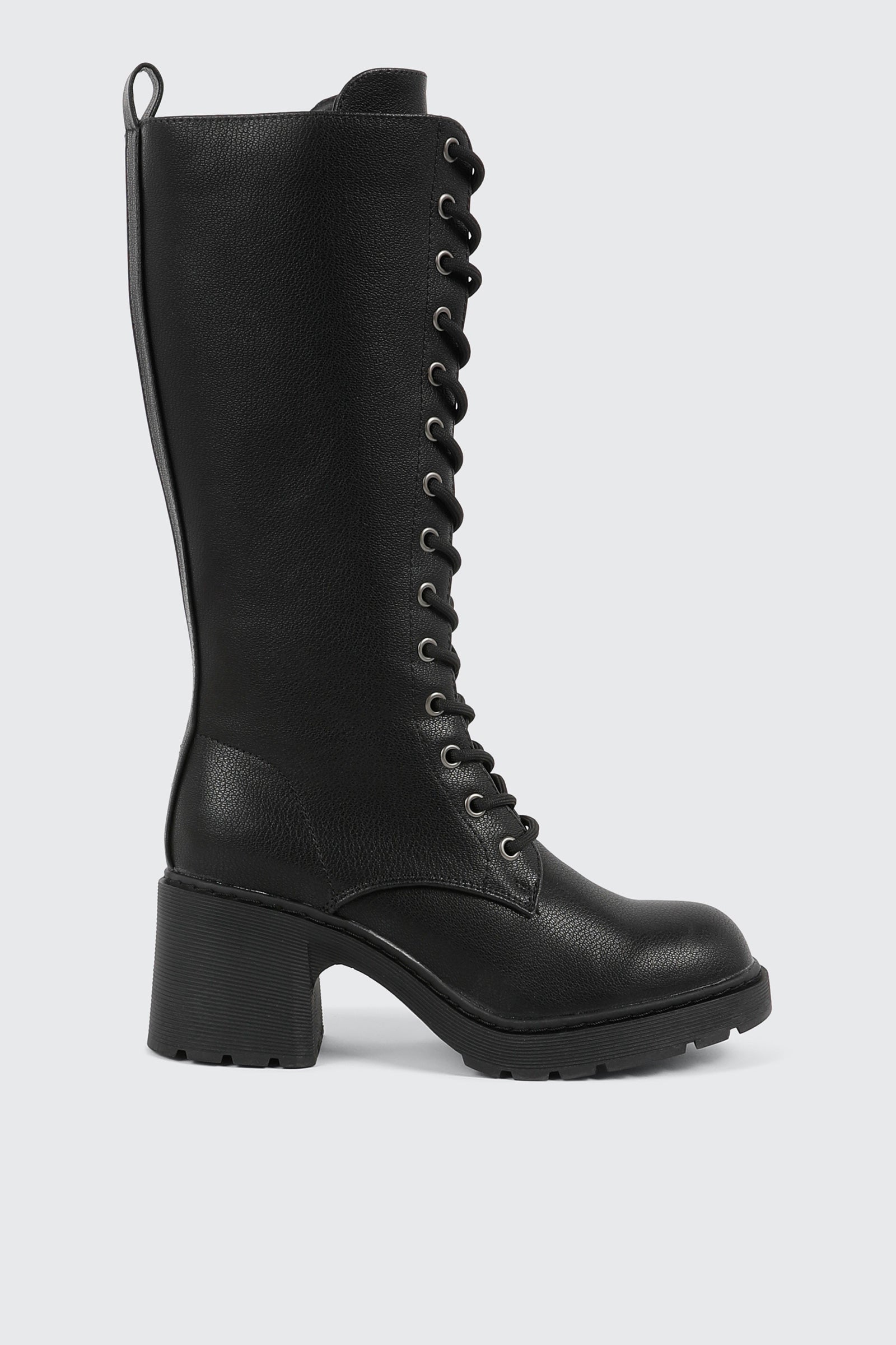 Tall Lace Up Knee High Boots | Ardene