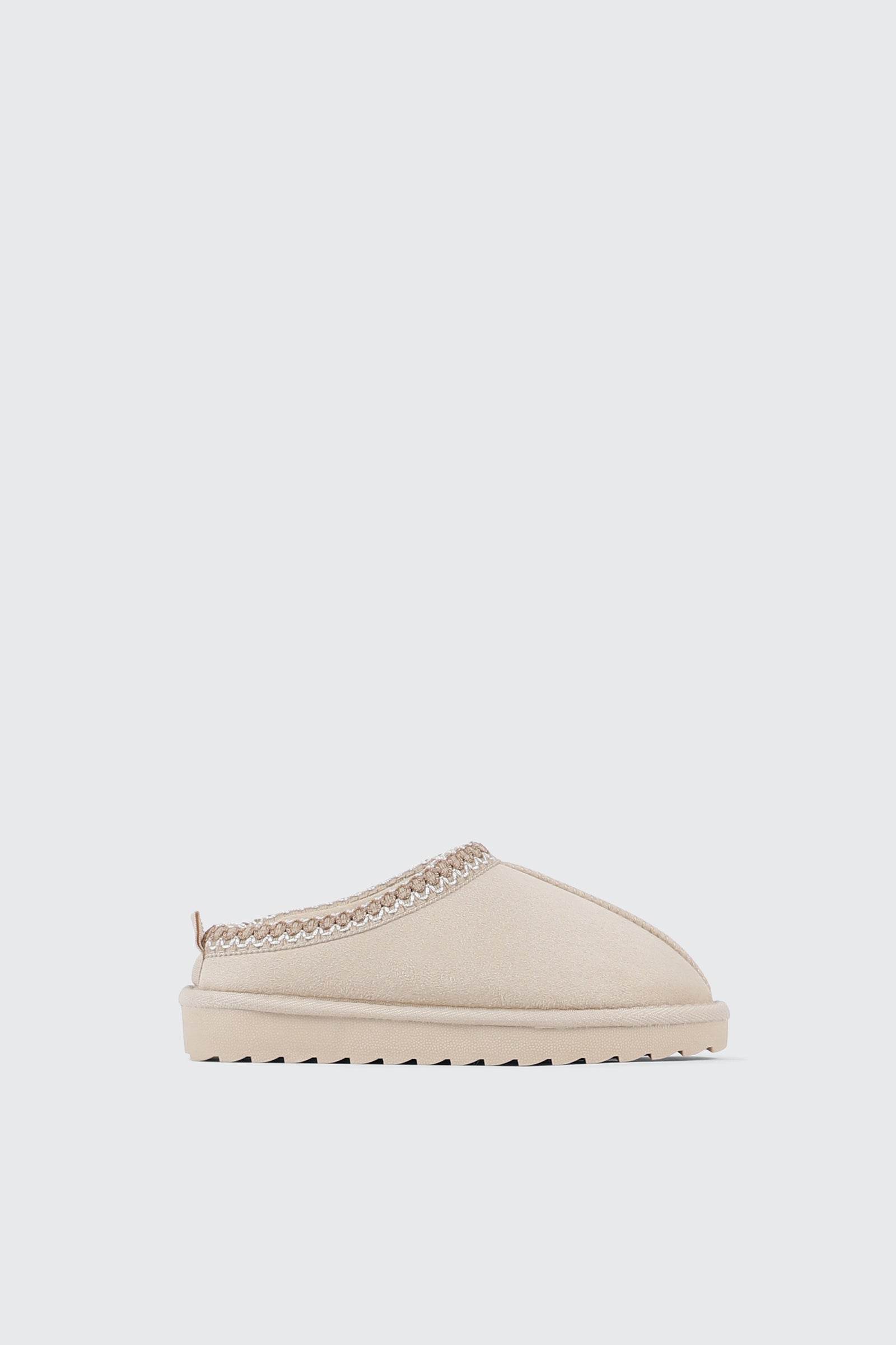 Faux Suede Slip On Mules
