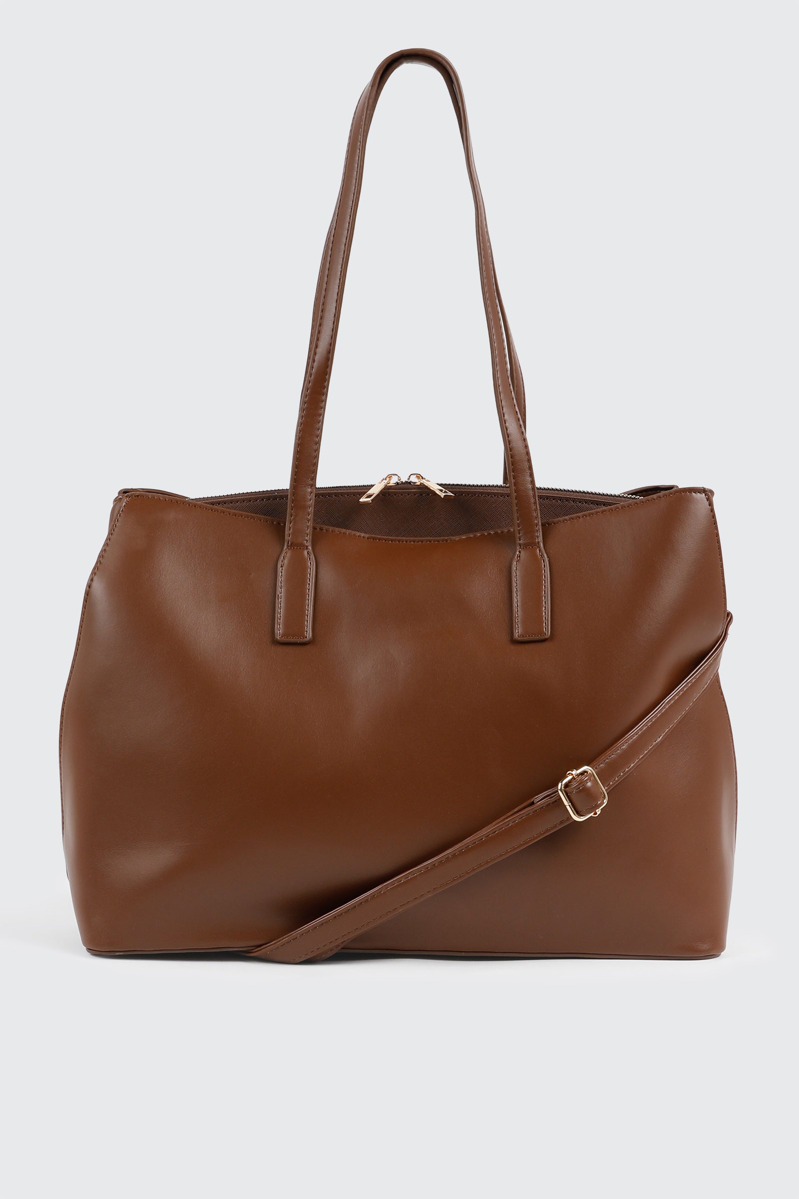 Faux Leather Tote Bag