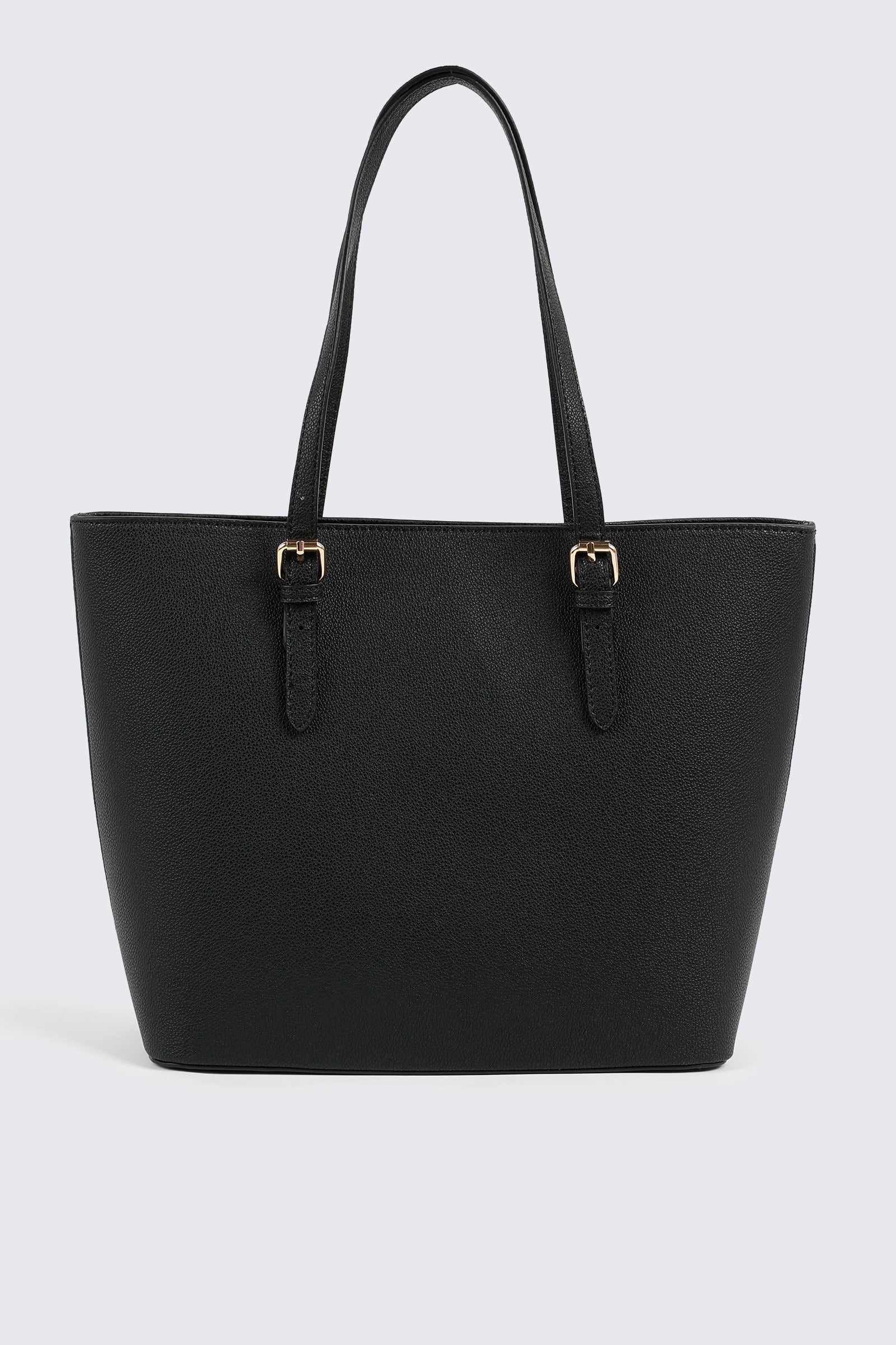 『TEN TOTE BAG BLACK』 Pebbled Tote Bag | Ardene