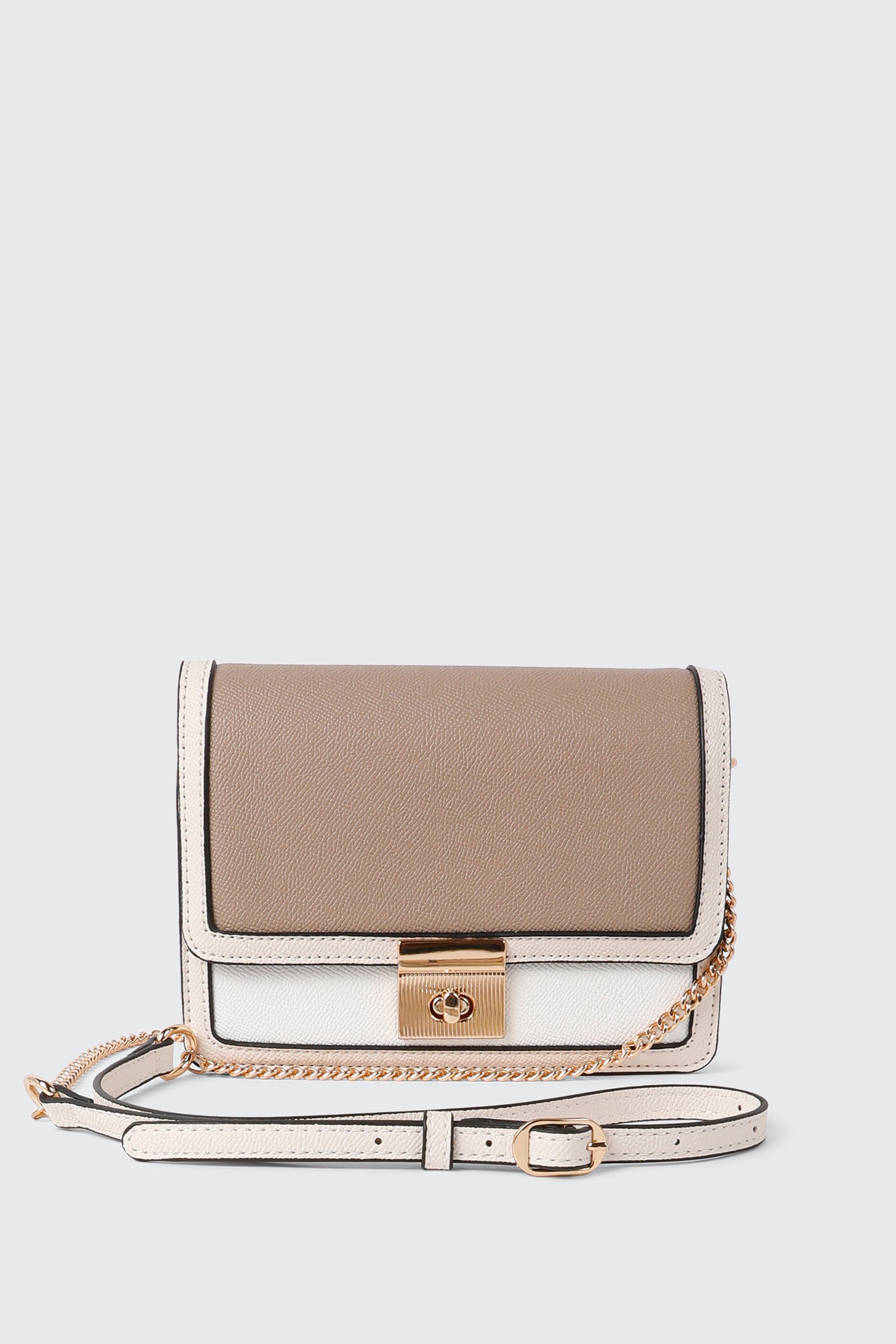 Structured Colorblock Crossbody Bag