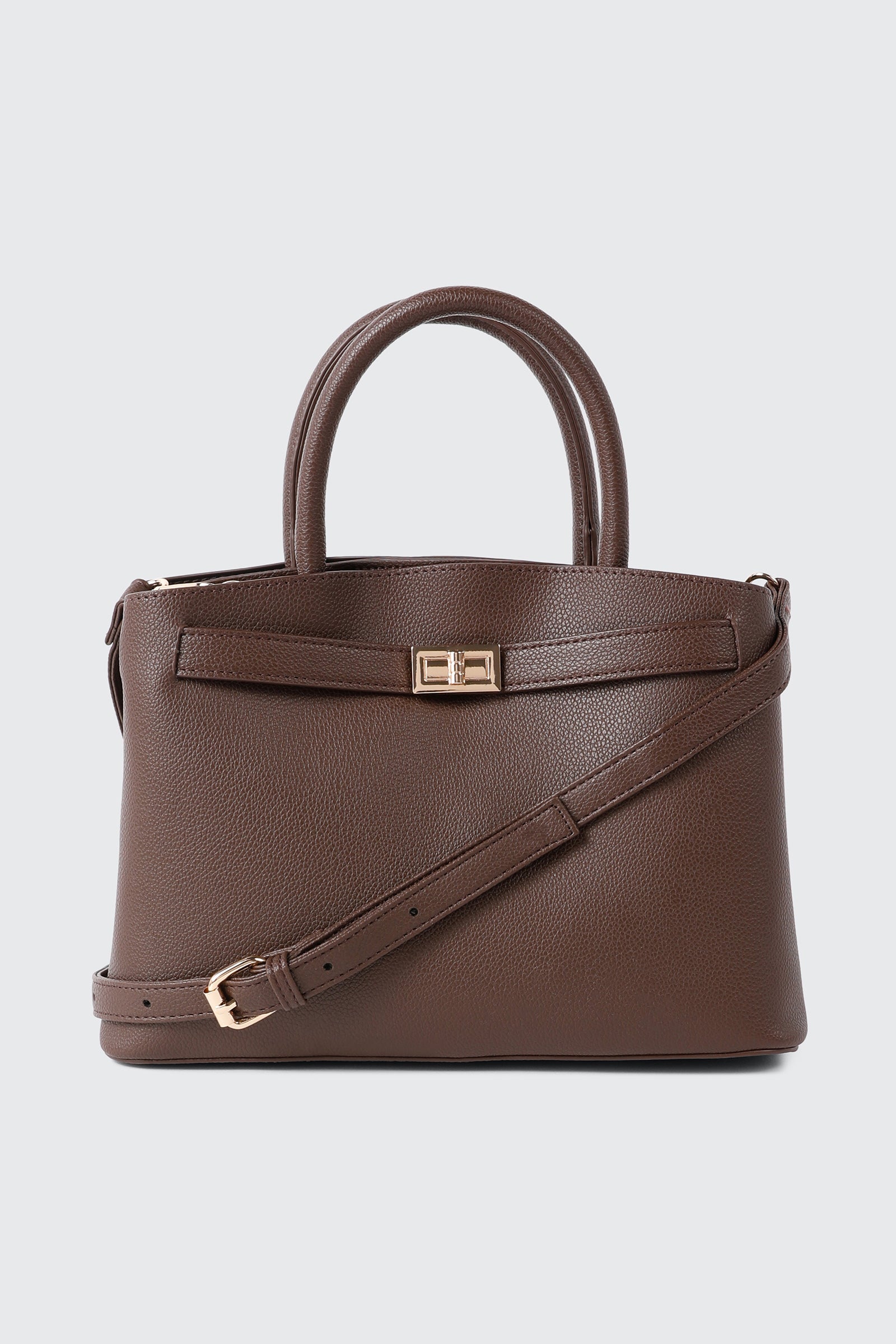 Structured Pebbled Tote Bag