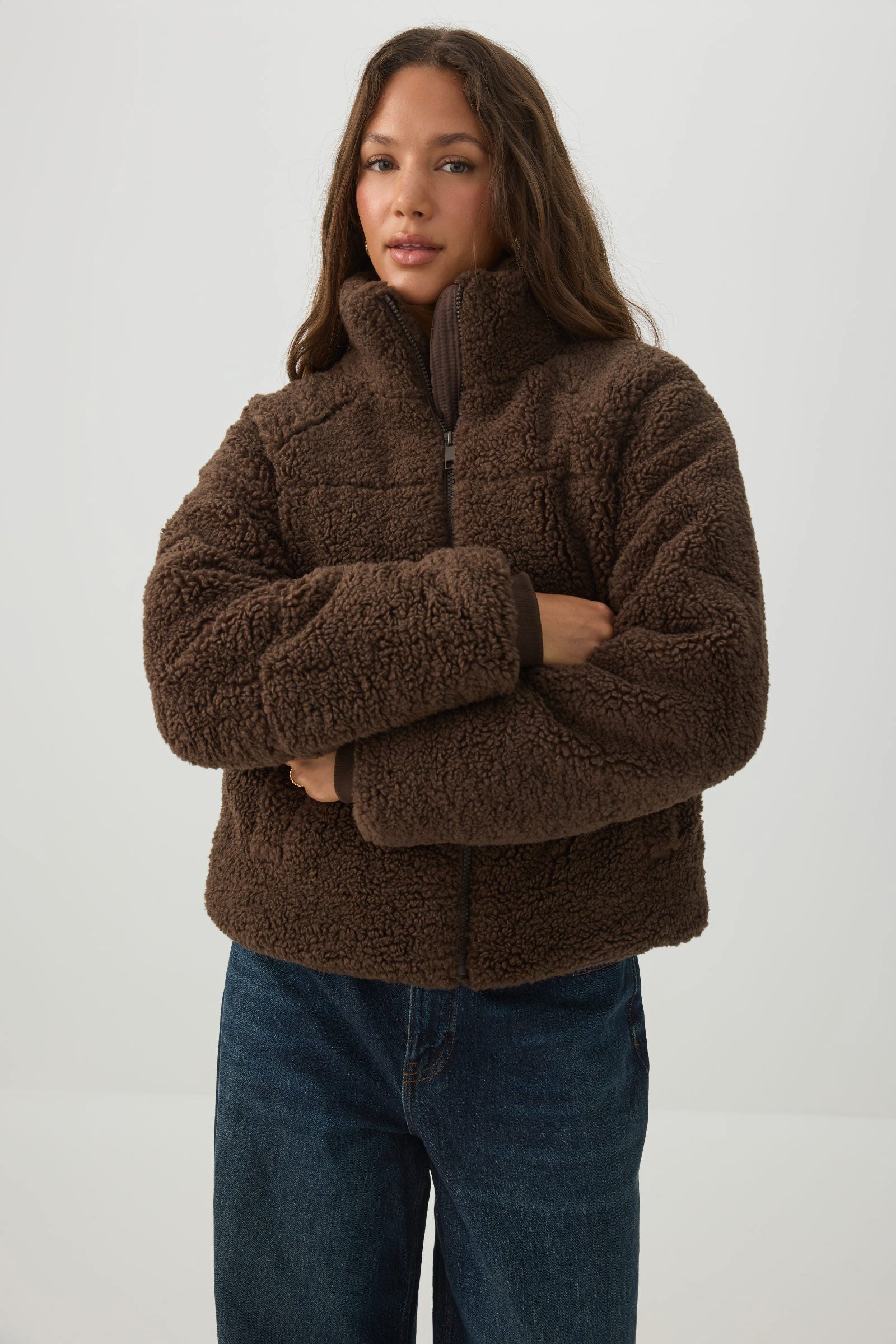 Sherpa Puffer Jacket
