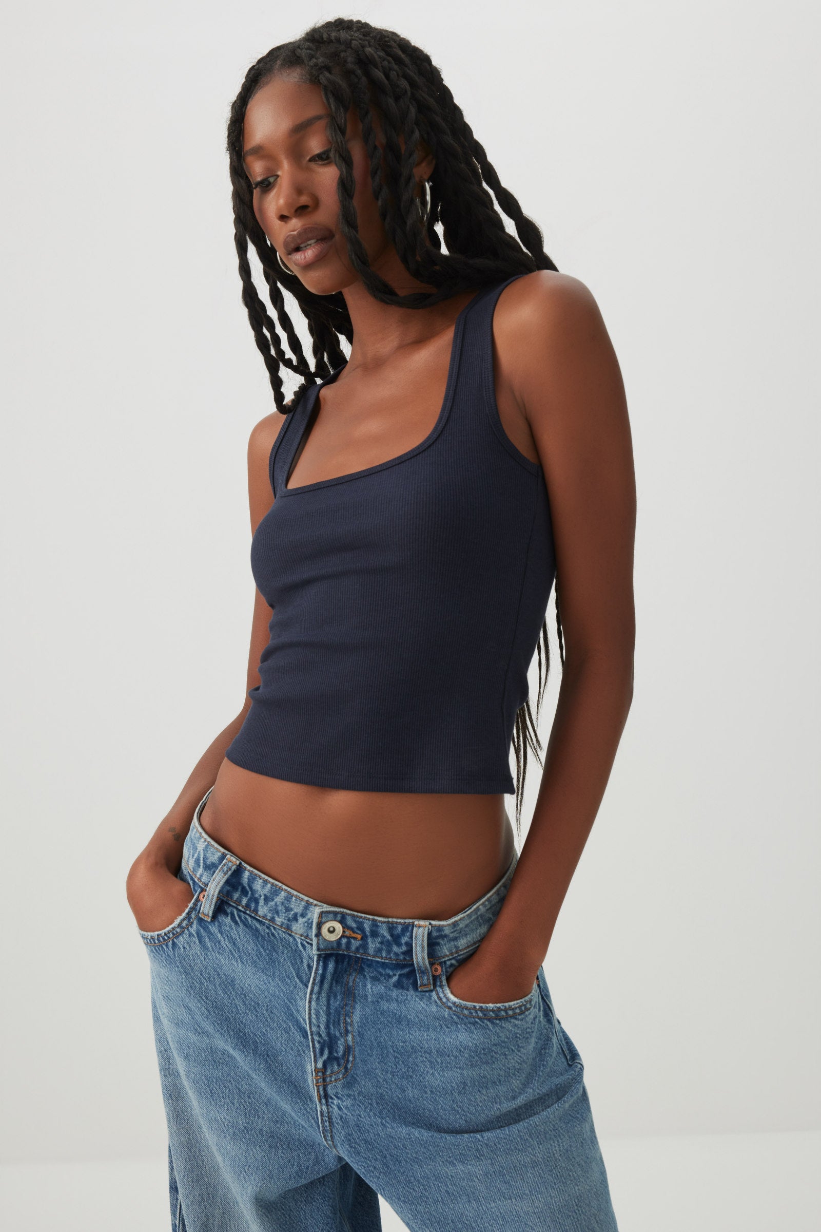 BASICORE™ Rib Knit Tank Top
