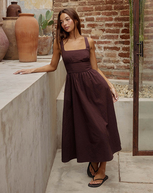Square Neck Midi Dress Ardene Square Neck Midi Dress Ardene