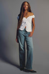 Jean droit et taille mi-haute coupe Époque