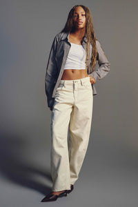 The Indie Fit High Rise Barrel Jean Ardene