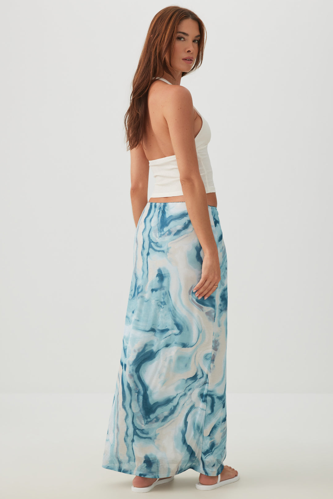 Mesh Maxi Skirt