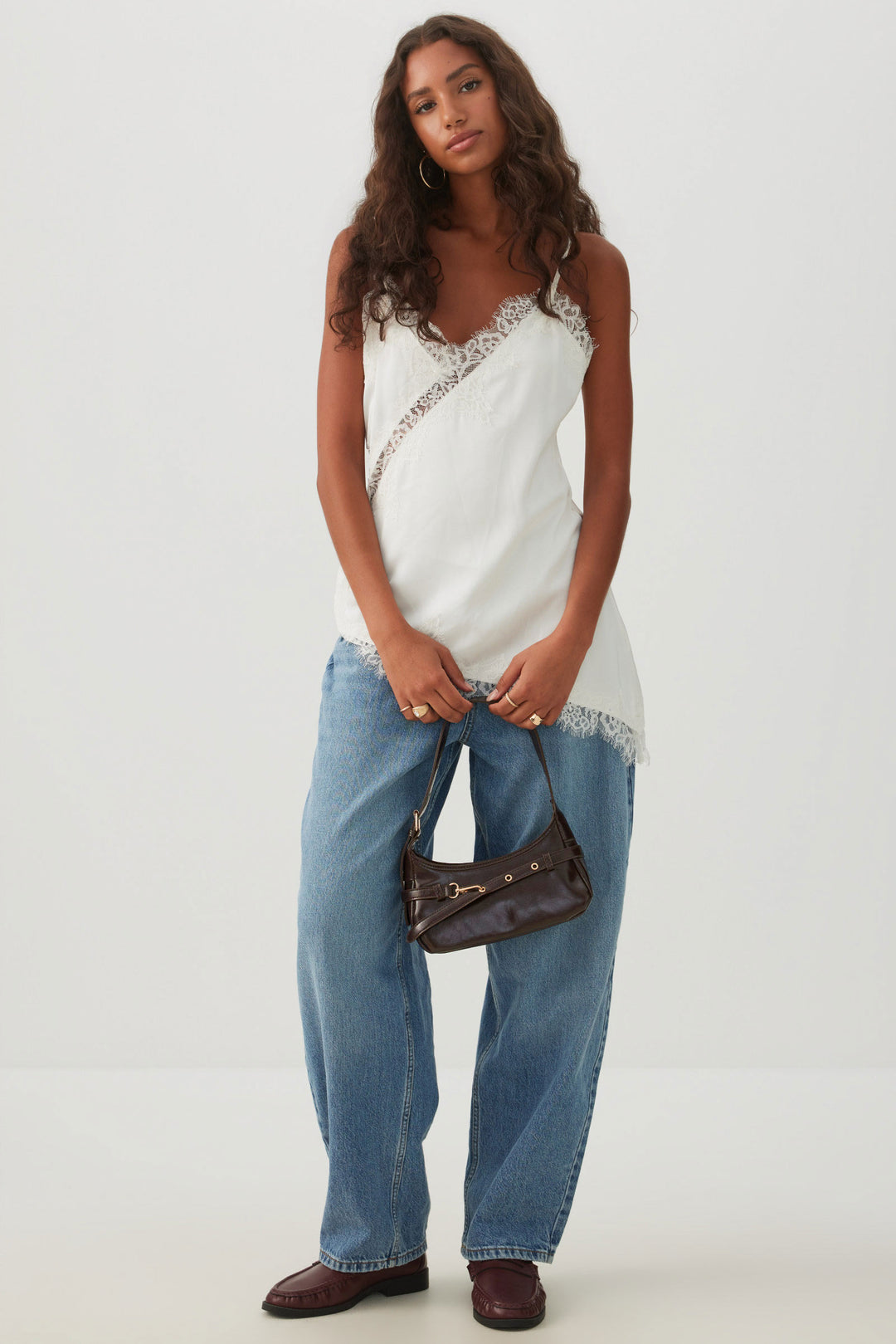 Sac d'épaule en faux cuir à sangle