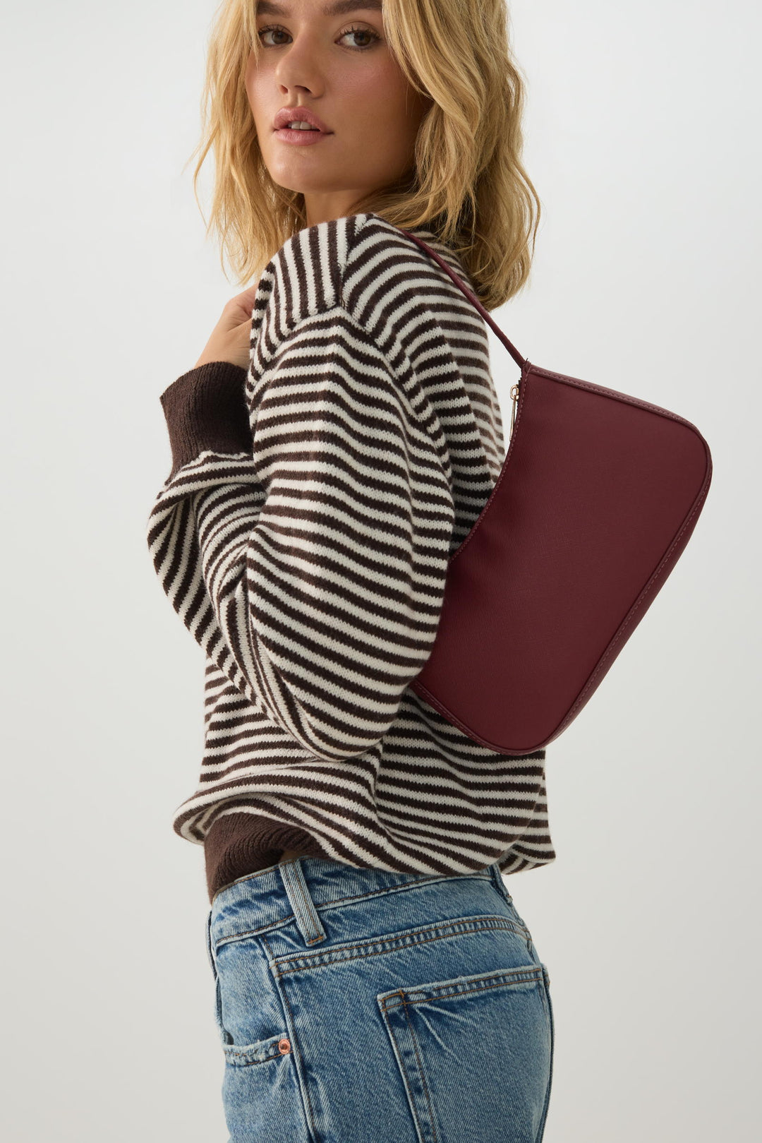 Textured Shoulder Bag