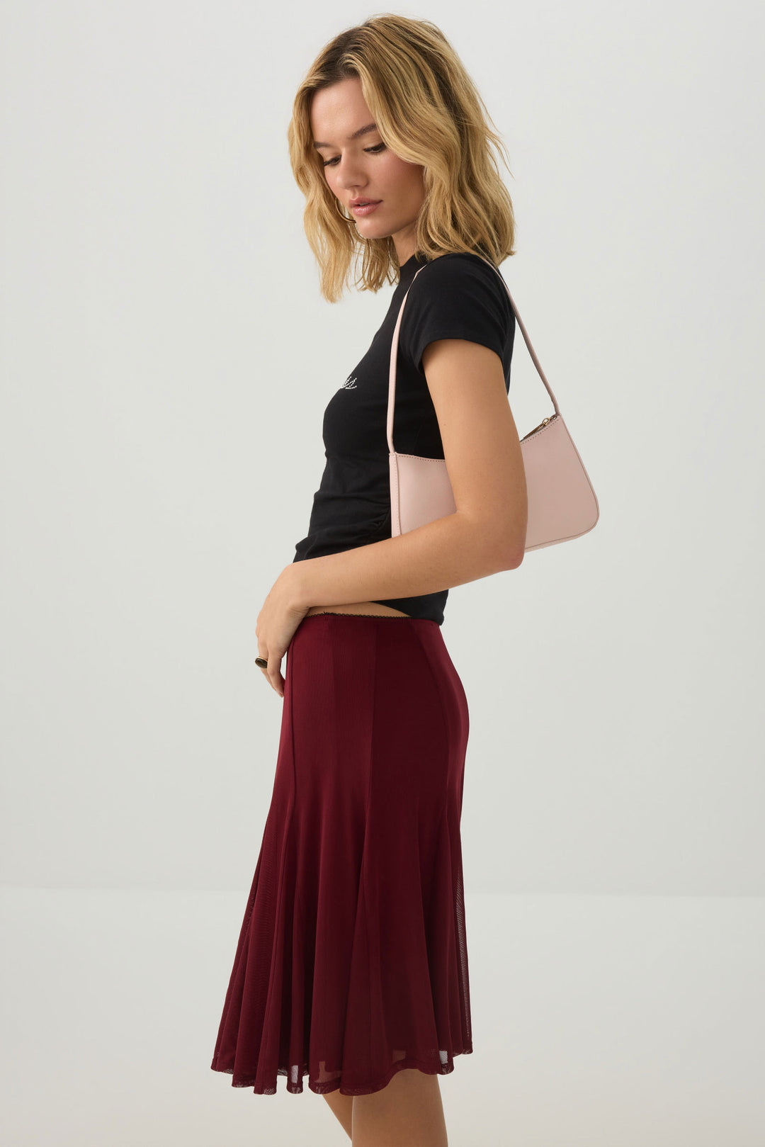 Textured Shoulder Bag