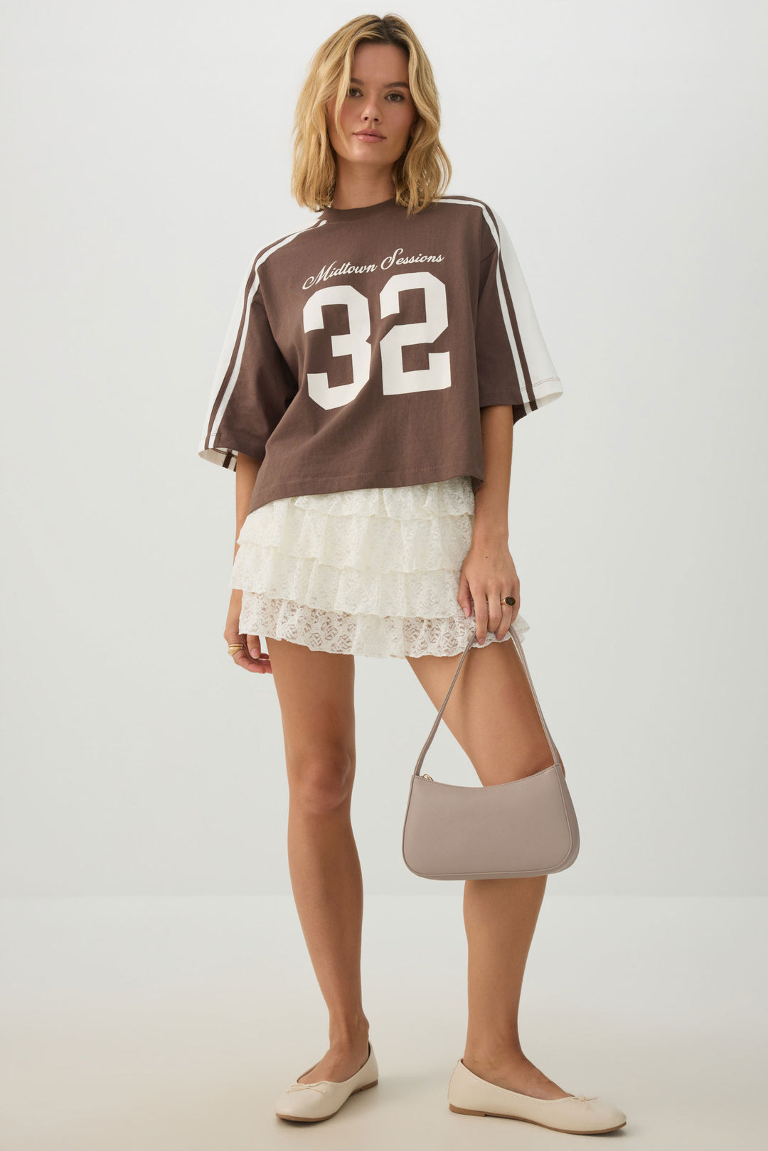 Textured Shoulder Bag