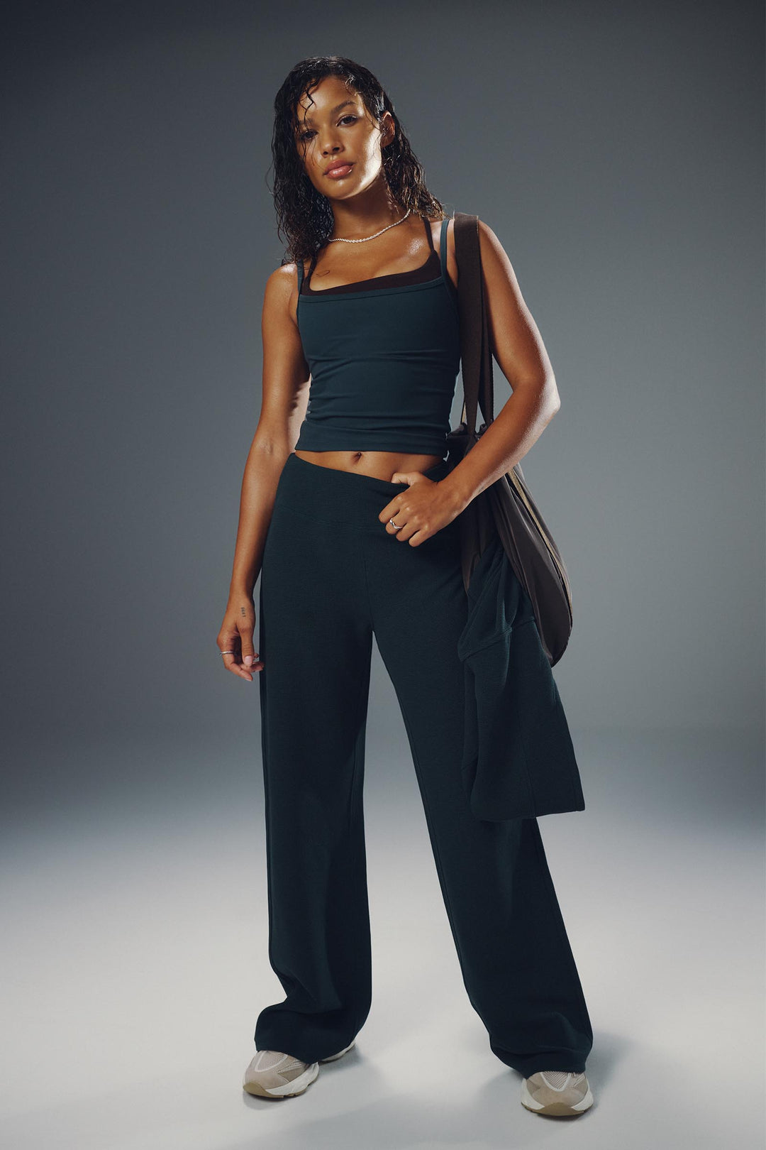 camactive™ Straight Leg Waffle Knit Pants