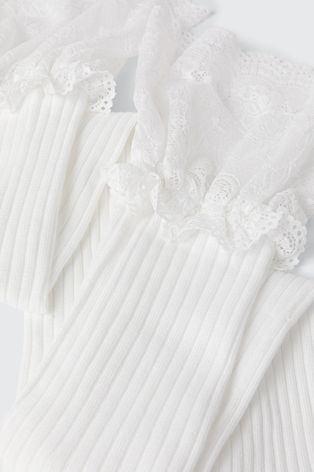 Lace Trim Over the Knee Socks