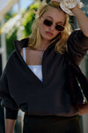 MADESOFT™ Fleece Oversized Half Zip Sweatshirt