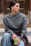 MODERAKNIT™ Long Cuff Crew Neck Sweater