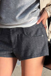 Chevron Knit Micro Shorts