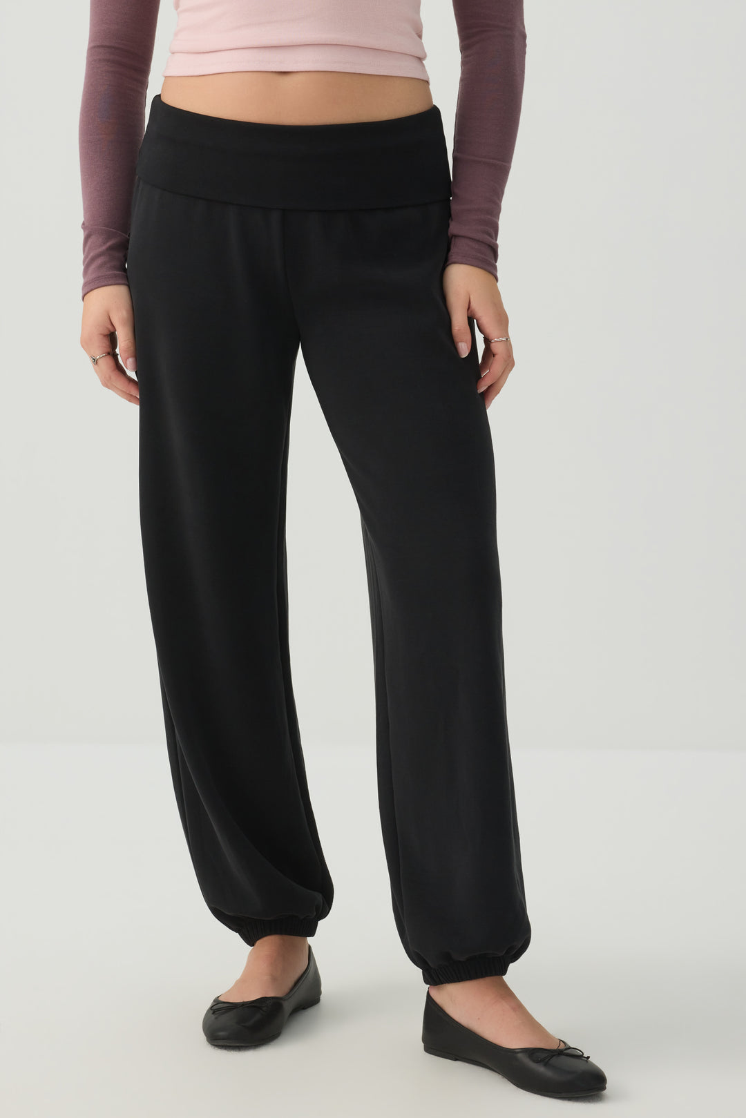 Neoprene-Like Bubble Pants