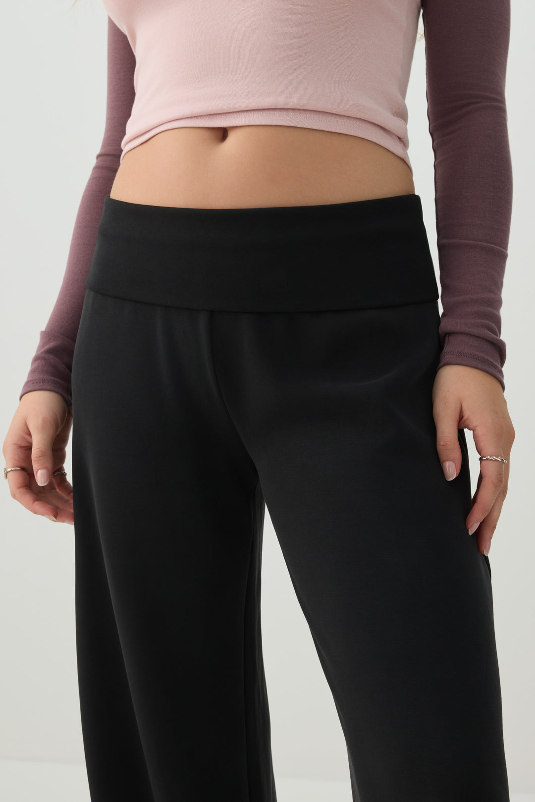 Neoprene-Like Bubble Pants