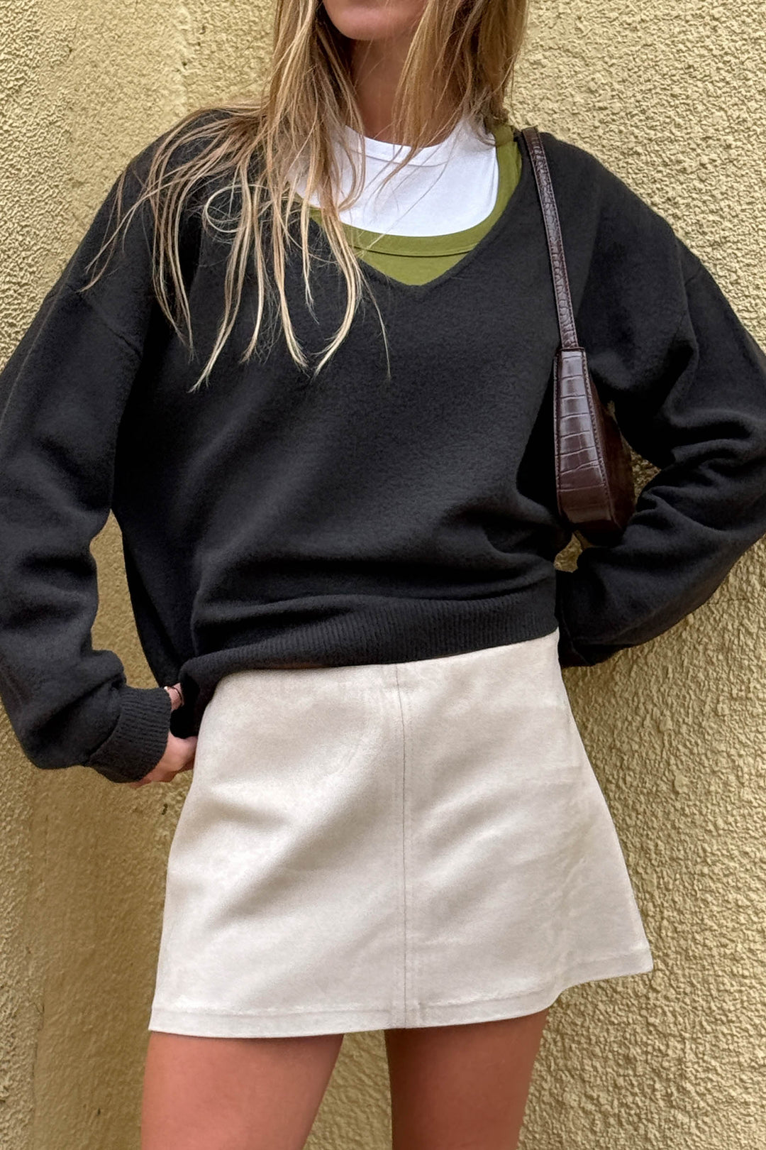 V Neck Knit Sweater