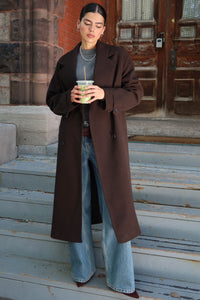 Oversized Herringbone Double Breasted Coat Ardene