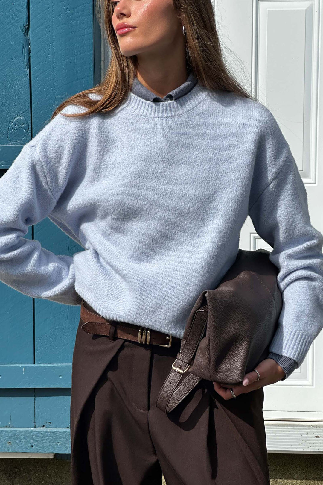 MODERAKNIT™ Boxy Crew Neck Sweater