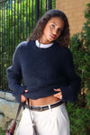 Chunky Rib Wool Blend Sweater