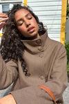 Funnel Neck Short Coat