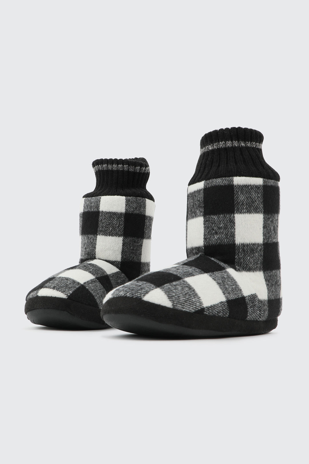 Plaid Bootie Slippers for men
