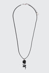 Collier cordon à pendentif fleur