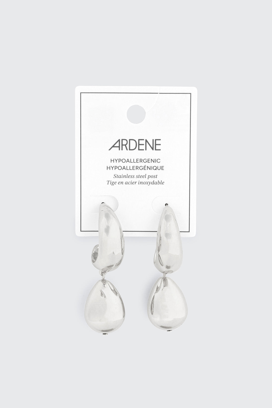 Teardrop Dangle Hoop Earrings