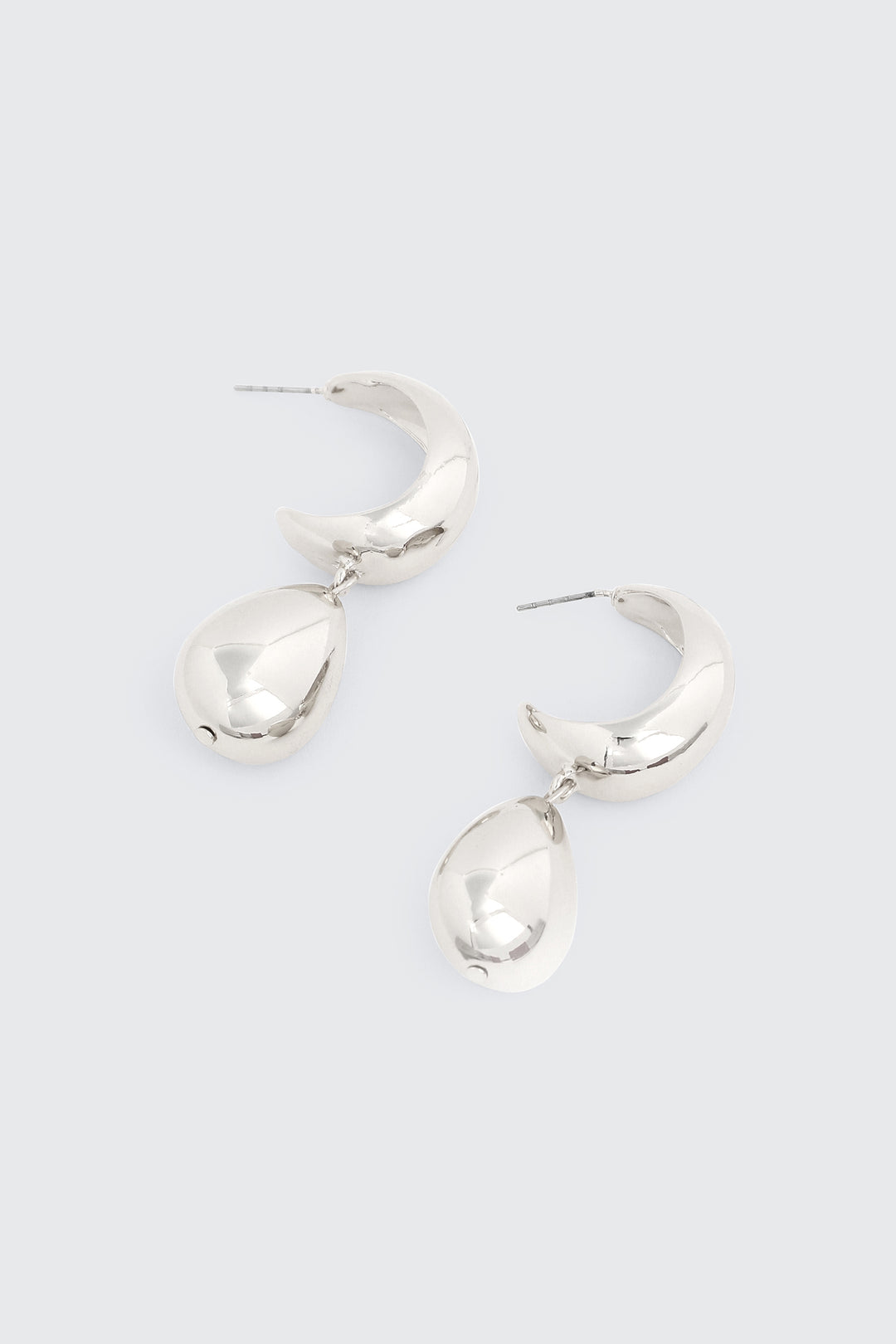 Teardrop Dangle Hoop Earrings