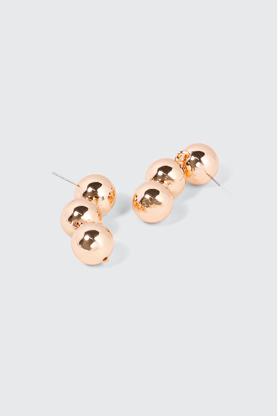 Boucles d'oreilles pendantes à 3 boules