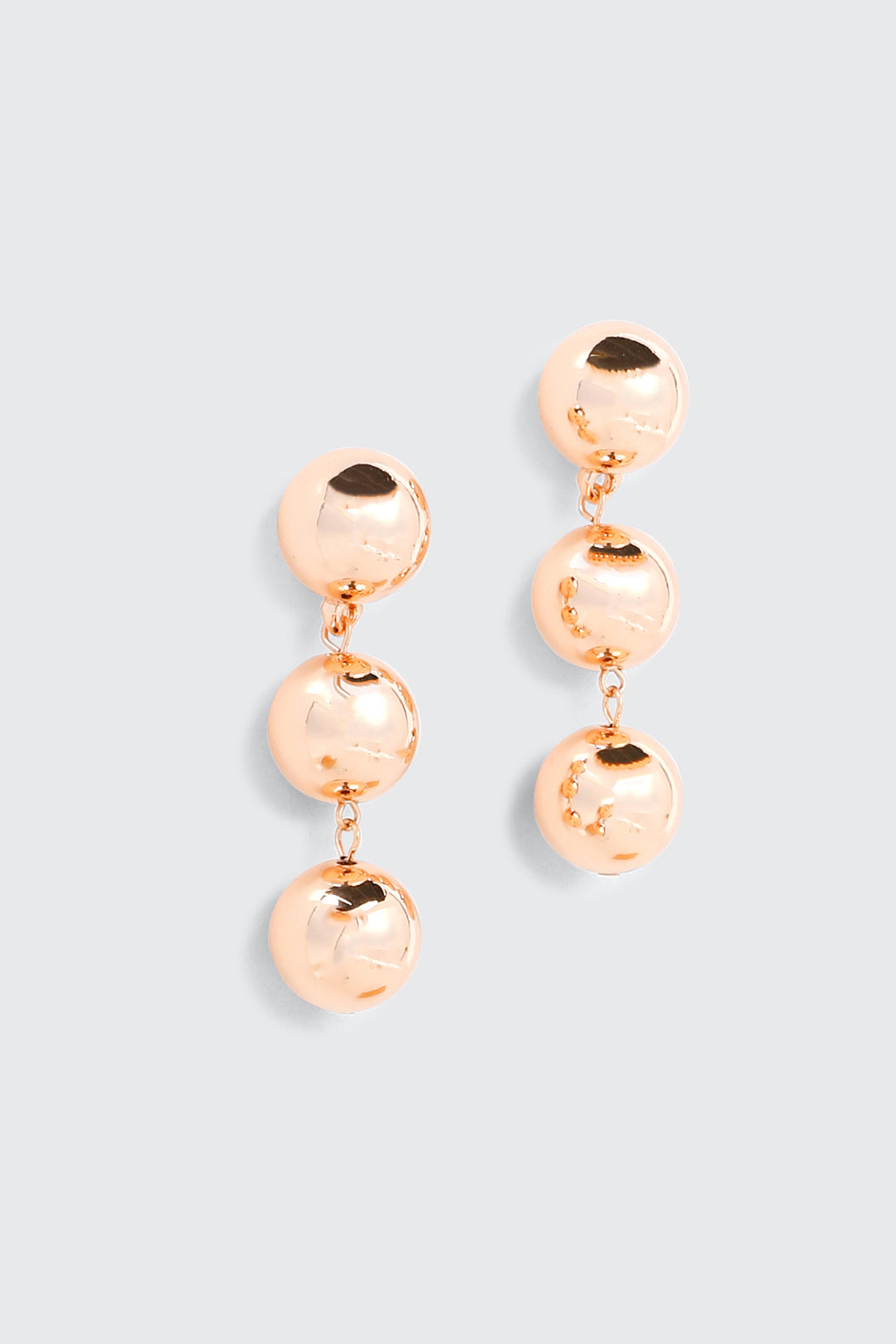 Boucles d'oreilles pendantes à 3 boules