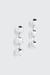 3-Ball Drop Earrings