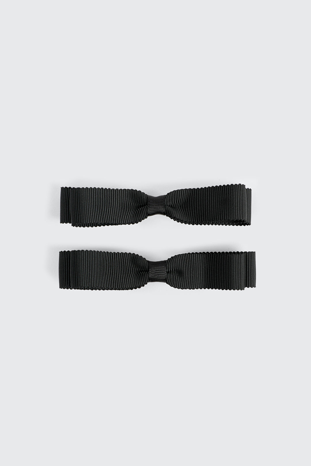 2-Pack Rib Bow Hair Clips