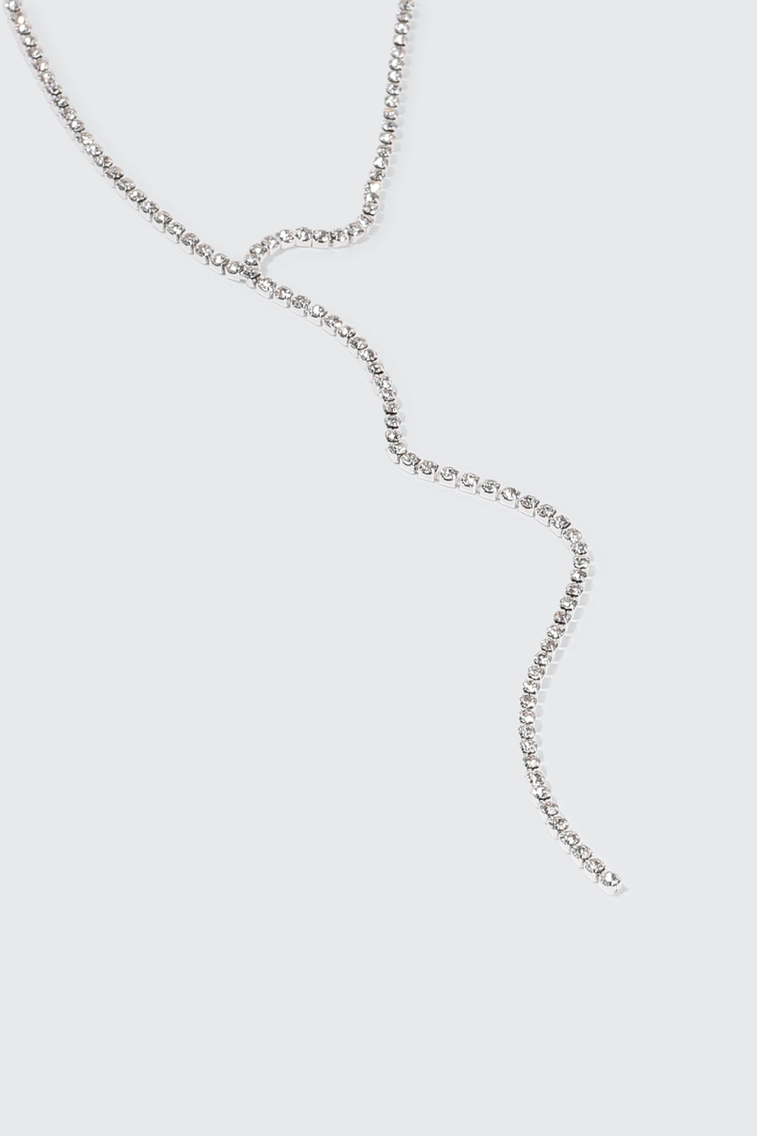 Rhinestone Lariat Necklace