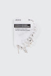 12-Pack of Silver Tone Mix Earrings