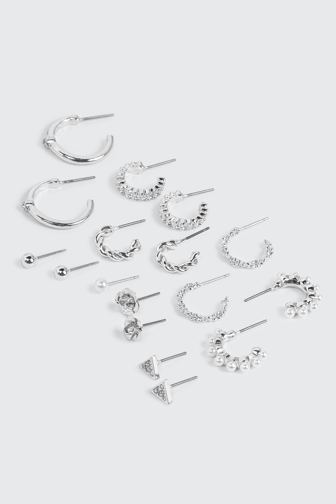 9-Pack Hoop & Stud Earrings