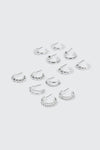 6-Pack Assorted Hoop Earrings
