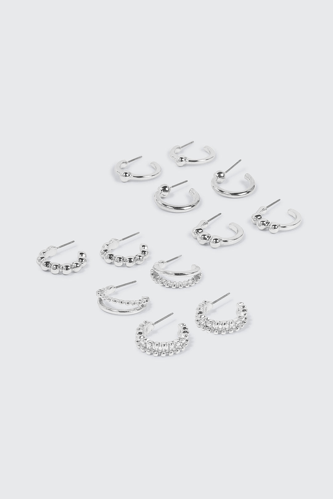 6-Pack Assorted Hoop Earrings
