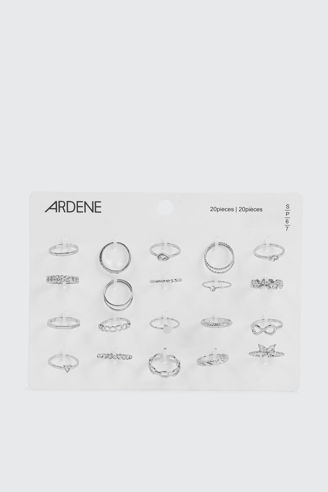 20-Pack Assorted Rings