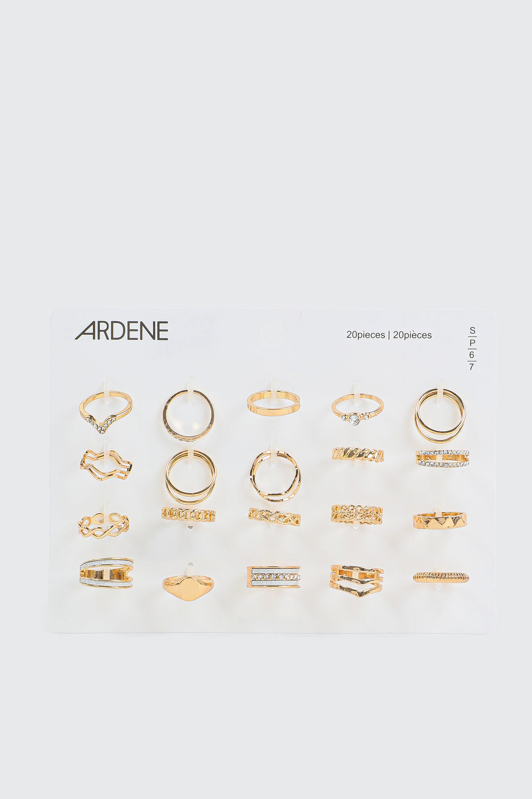 20-Pack Assorted Rings