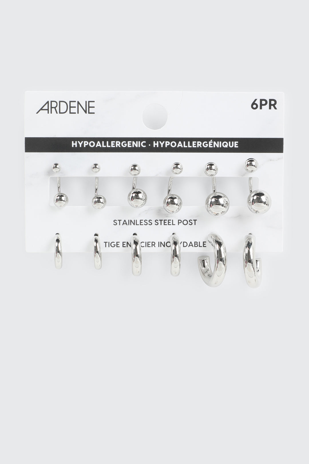 6-Pack Hoop and Stud Earrings