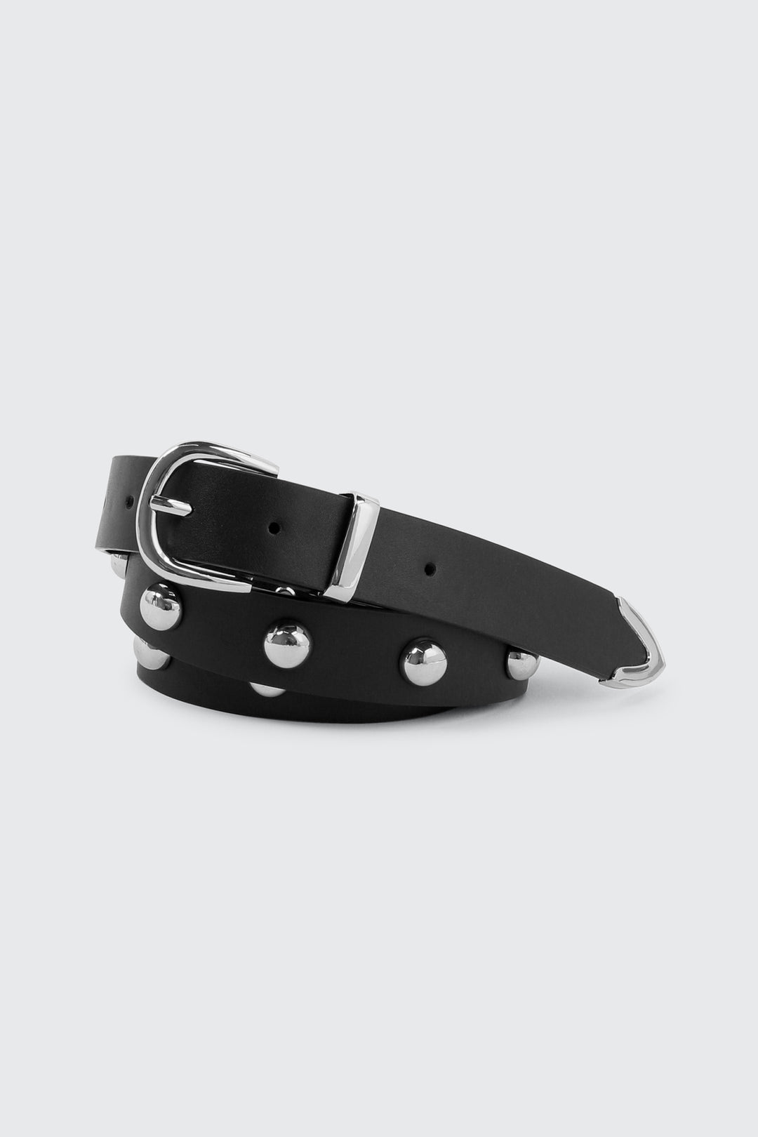 Studded Belt with Metal Tip