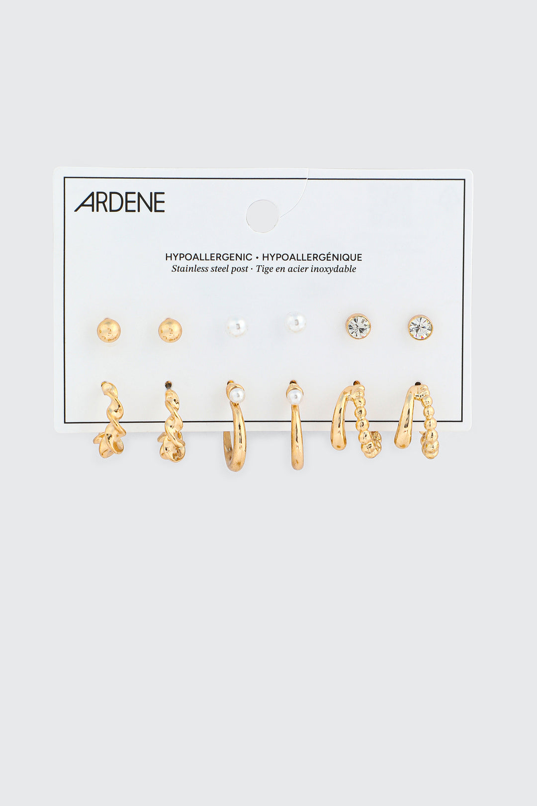 6-Pack Hoop & Stud Earrings