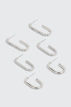 3-Pack Assorted Hoop Earrings