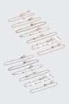 13-Pack Pearl & Rose Bracelets