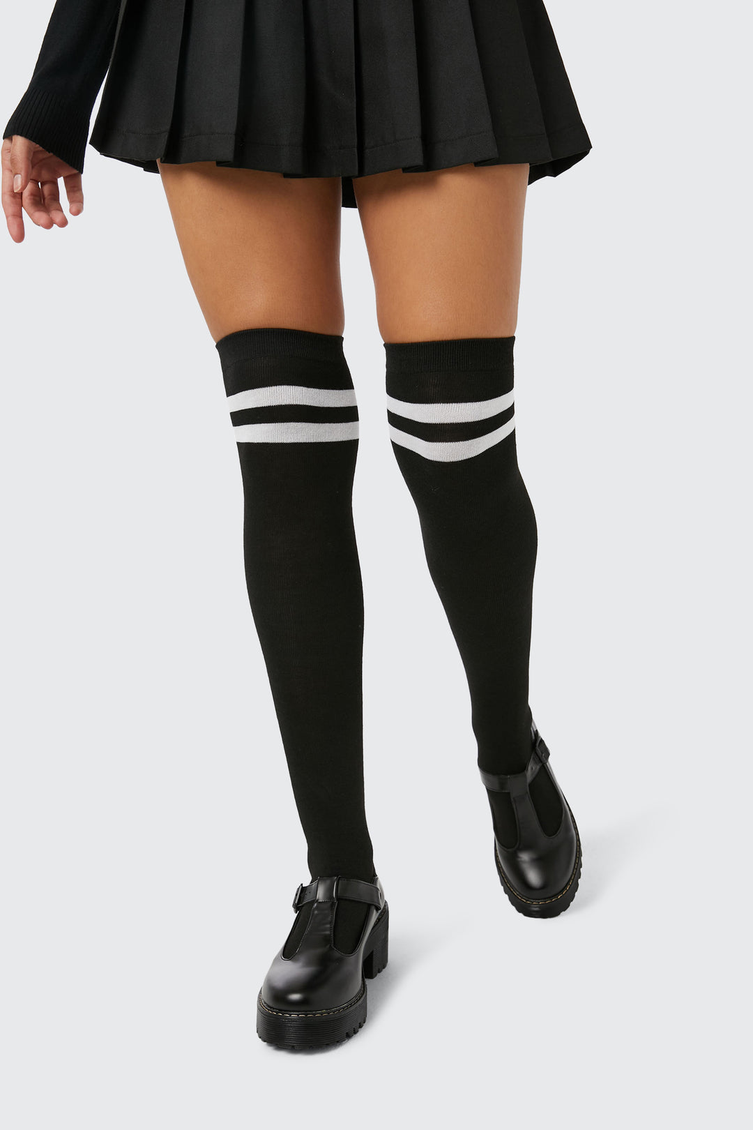 Striped Over-the-Knee Socks